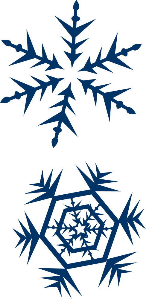 OnlineLabels Clip Art - snow flakes